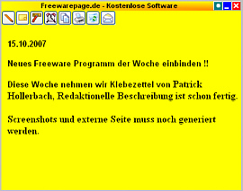 Klebezettel Screenshot 1